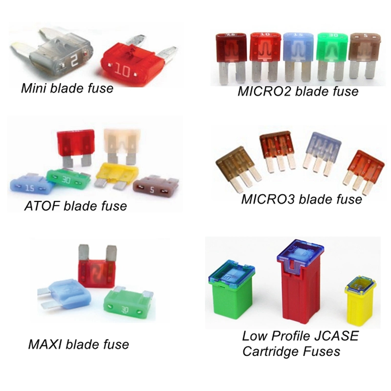 ATM Atc ATO Att Maxi Standard Mini Micro Low Profile Blade Auto Fuse Plug in Automotive Car Fuse 1A 2A 3A 5A 7.5A 10A 15A 20A 25A 30A 40A