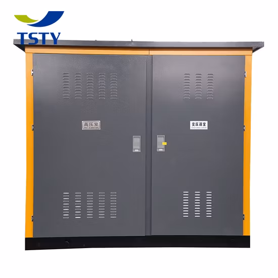 Ybp 100kVA 10kv 400V tipo caixa elétrica subestação de transformador compacto pré-fabricado